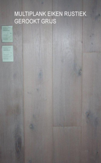 MULTIPLANK EIKEN RUSTIEK GEROOKT GRIJS